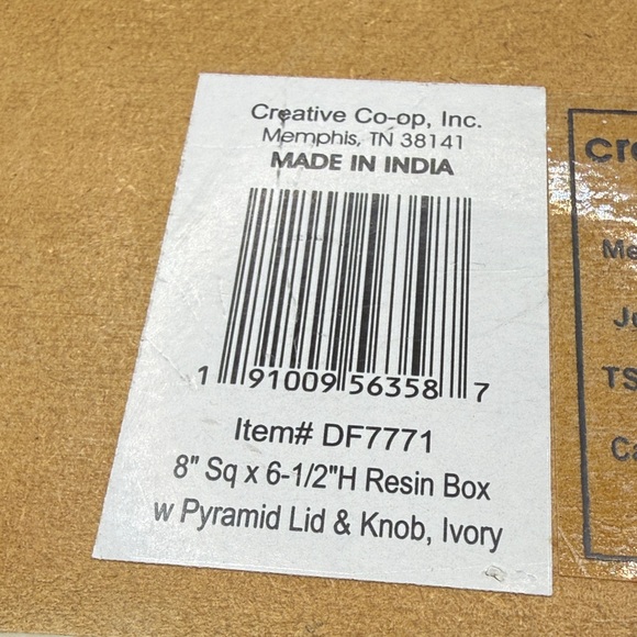 Ivory Decorative Boho Storage Box - Picture 3 of 9